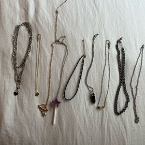 assorted necklaces